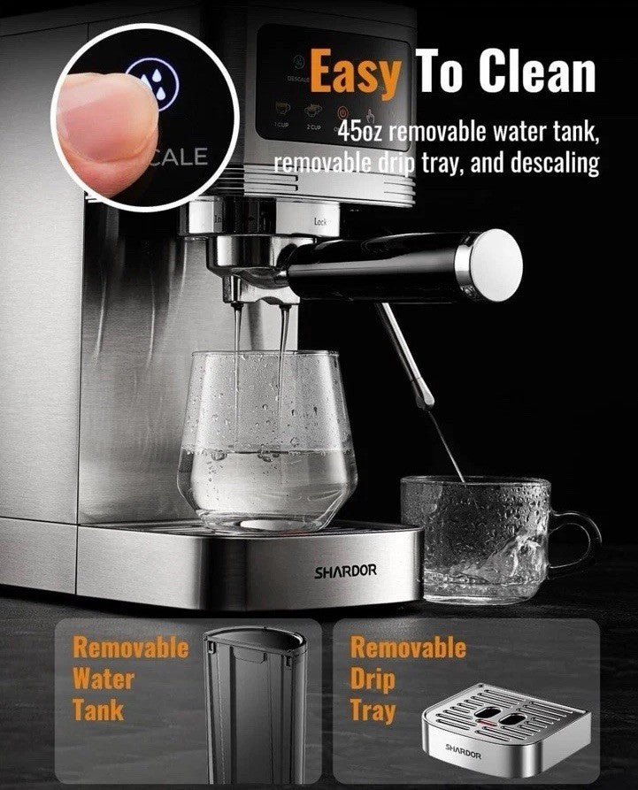 SHARDOR Espresso Machine 20 Bar, Professional Espresso Machine MSRP $190