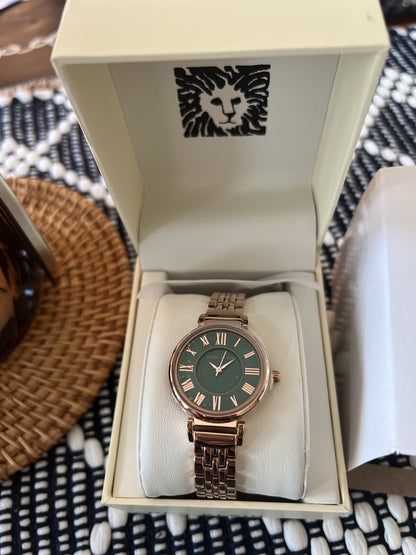 Anne Klein Women's AK/2158GNRG Rose Gold-Tone Bracelet Watch NEW in BoX