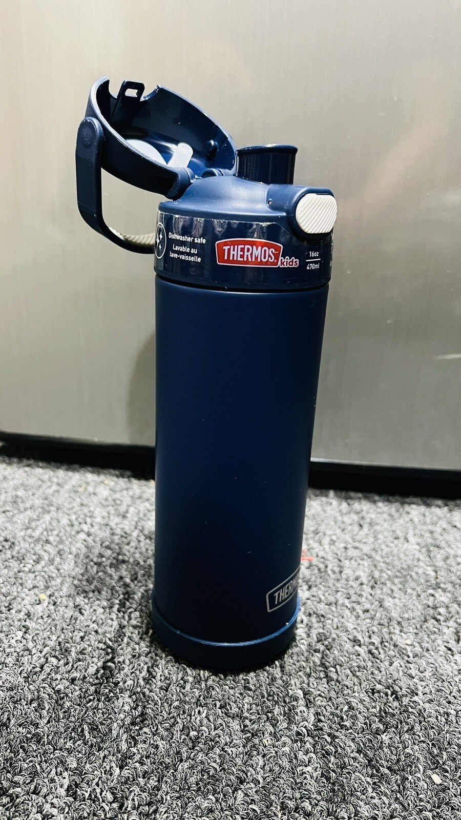 Thermos Kid's Funtainer Insulated Stainless Water Bottle 16oz Blue (see Details)