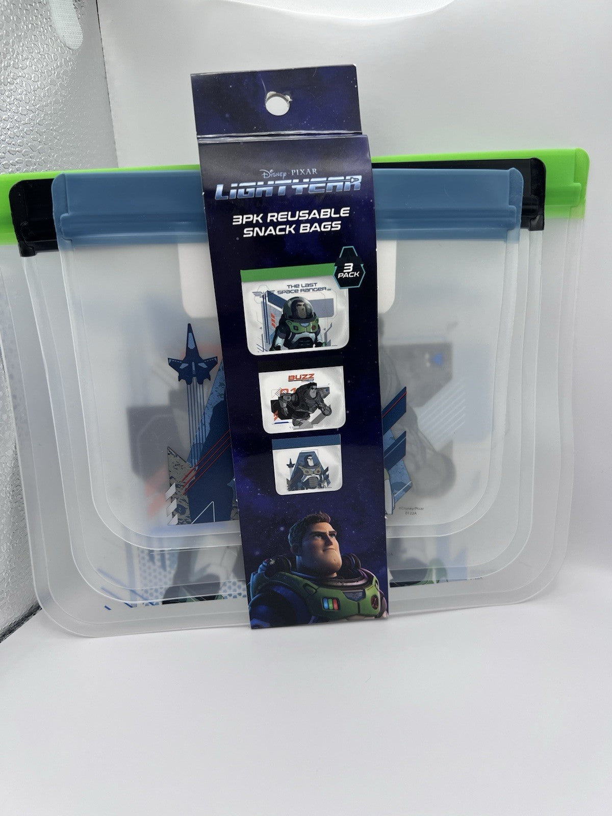 2022 Disney Pixar Toy story buzz light year 4 Pk Reusable Snack Bags new