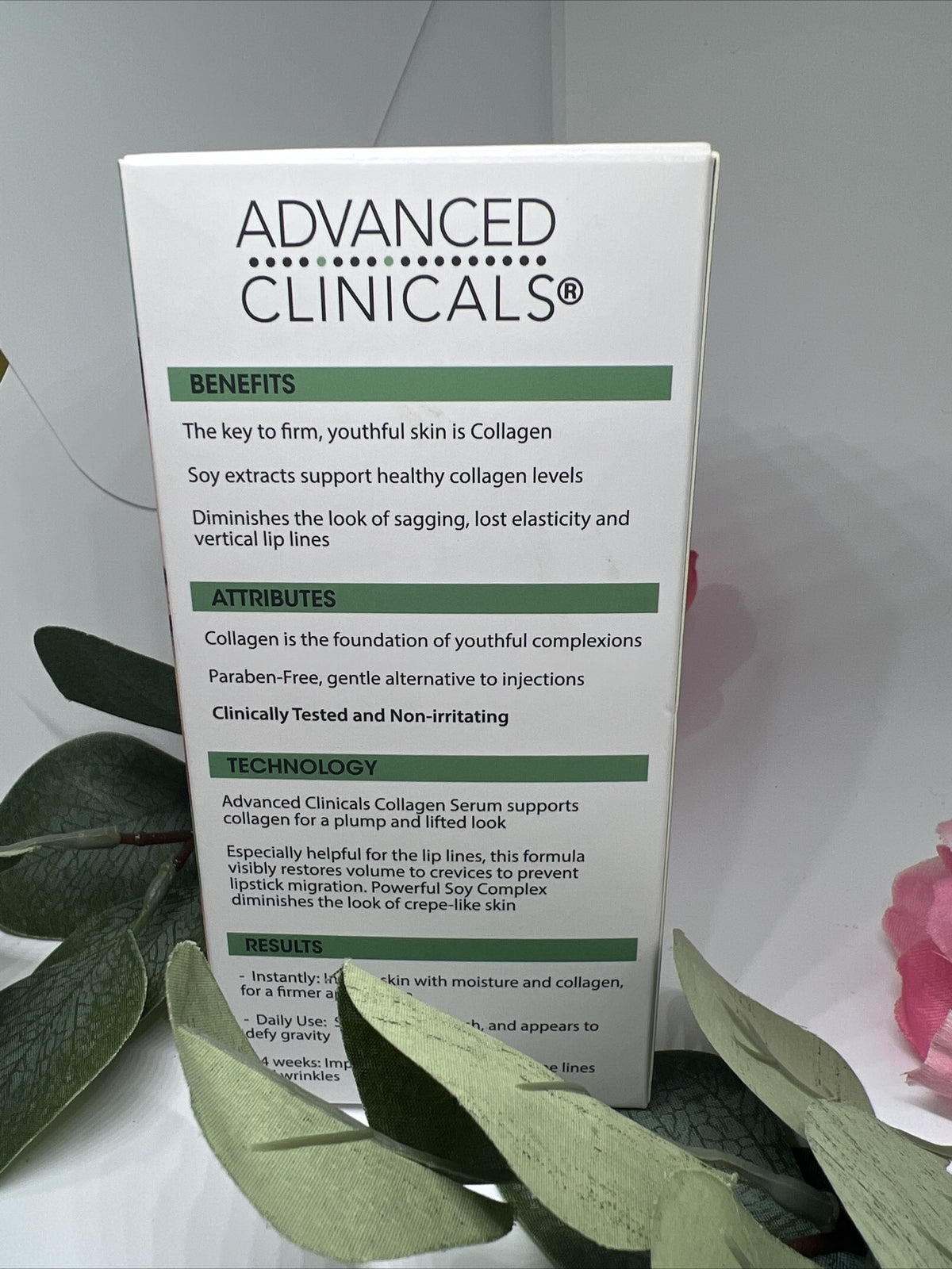 COLLAGEN SERUM Advanced Clinicals 1.75 oz INSTANTLY PLUMPS Dewy Glow