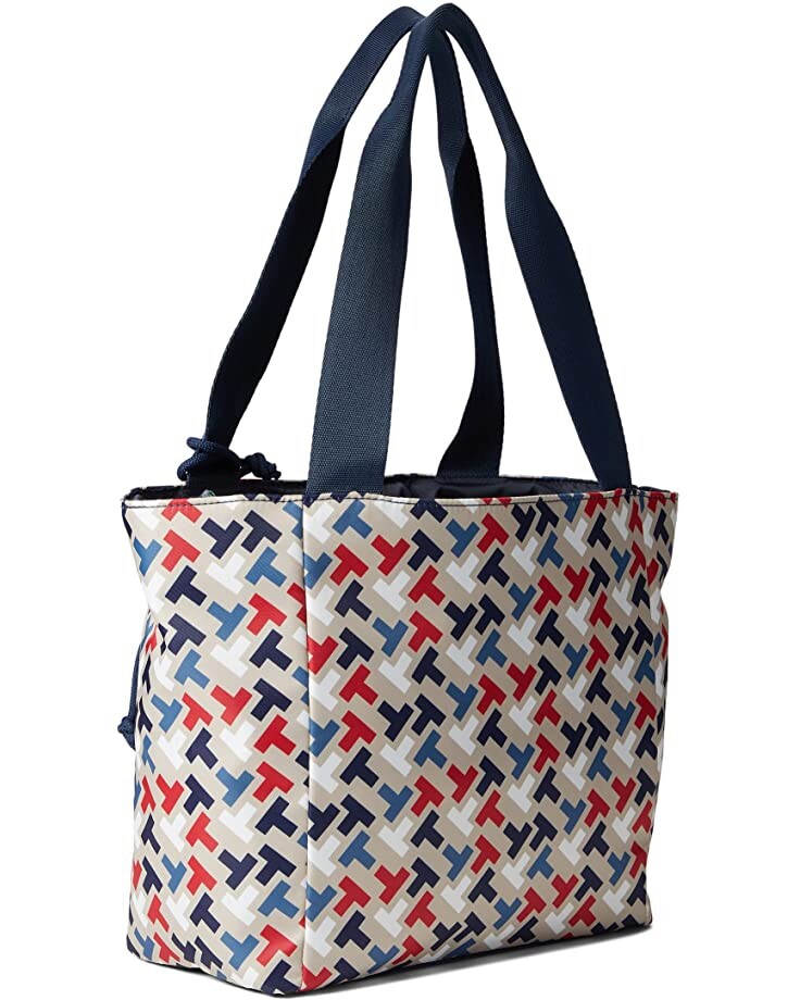 Tommy Hilfiger Handbag Tote with Pouch Multi Print Nylon SRP $138