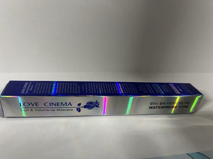 LOVE CINEMA Curl & Volume  Waterproof Mascara Intense Length 0.24 Black New