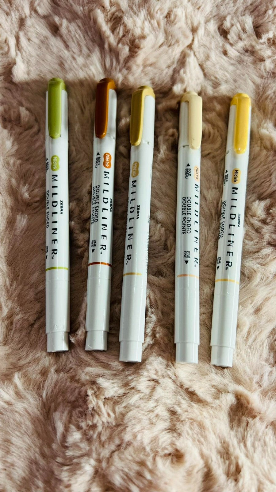 ZEBRA MILDLINER Double-Ended Highlighters 5-pc Set New w/o Box