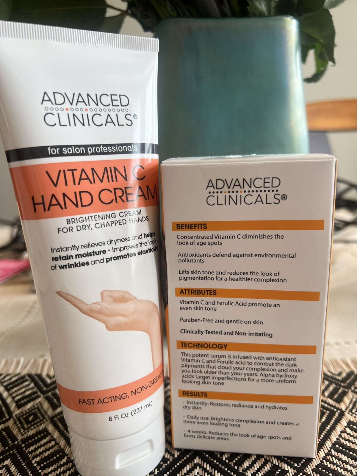 Advanced  Clinicals vitamin C Serum & Hand cream Set