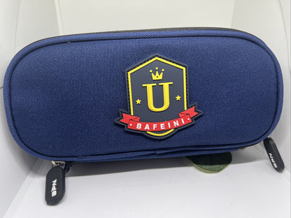 Student Canvas Large Capacity Pencil Case School Zip Stationery Storage Bags