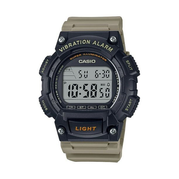 Casio W736H-5AV, Illuminator Watch, 100 Meter WR, Vibration Alarm, Chronograph