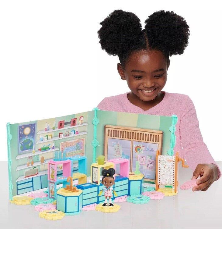 Ada Twist.Scientist Create-A-Lab Deluxe Playset & Figure STEM Toy 50+ Pcs New