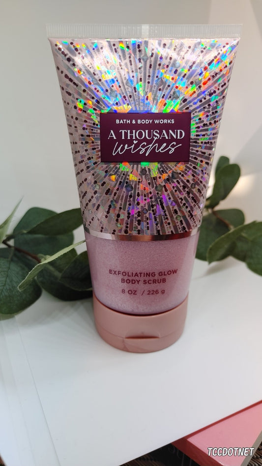 Bath & Body Works Exfoliating Glow Body Scrub A Thousand Wishes 8 oz NEW