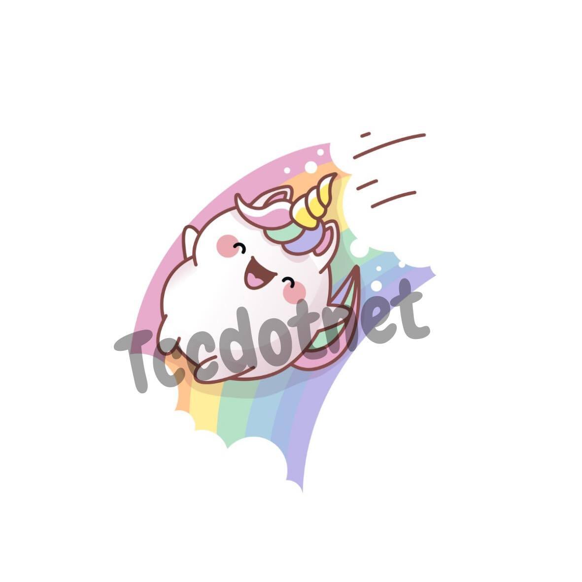 Stickers Unicorn Die Cut 1.95 "x 2" New ( Select your Design)