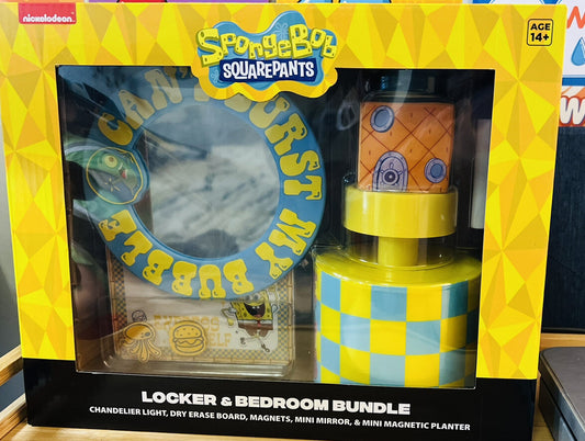 NIB Nickelodeon SPONGEBOB SQUAREPANTS 2023 LOCKER & BEDROOM BUNDLE Mirror MAGNET
