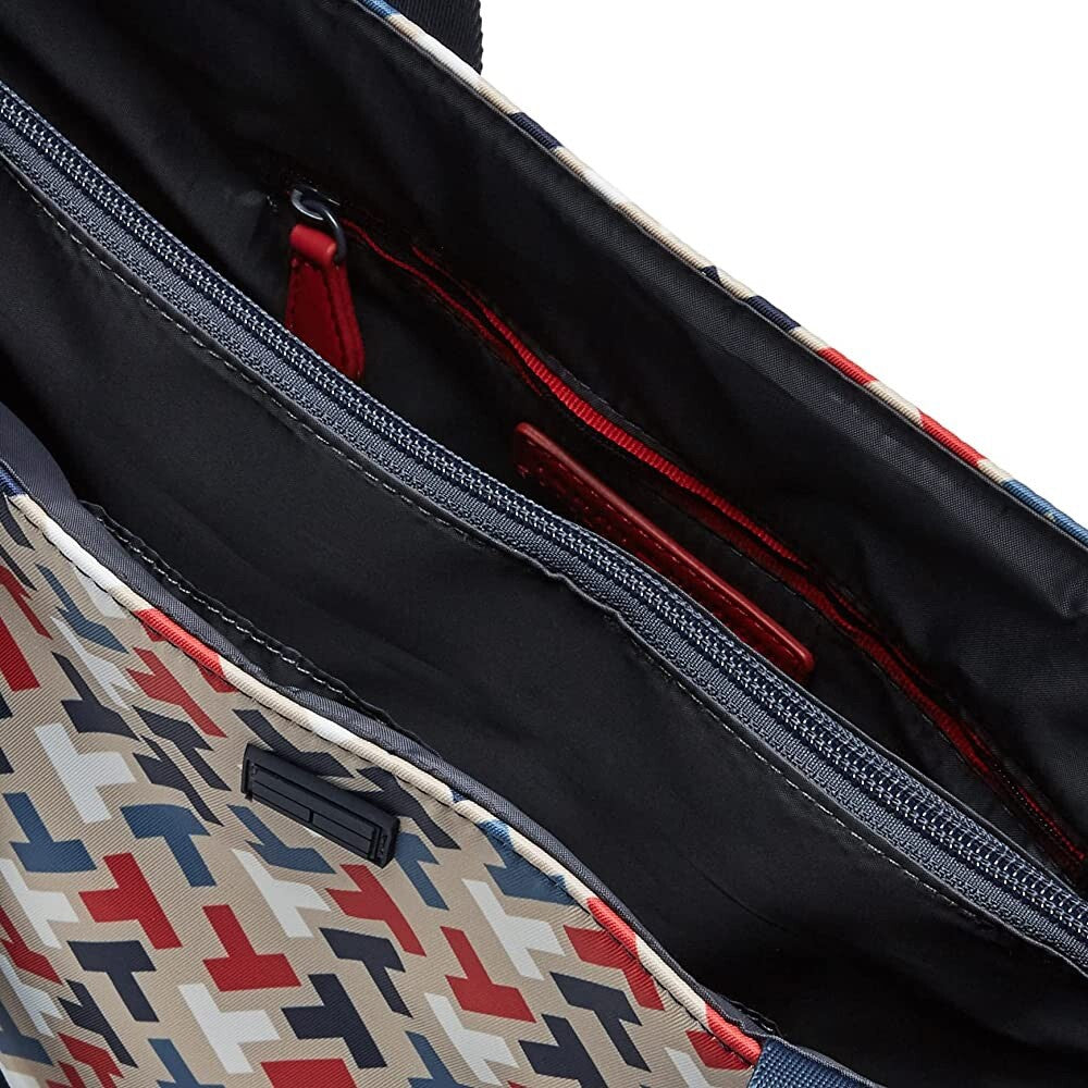 Tommy Hilfiger Handbag Tote with Pouch Multi Print Nylon SRP $138