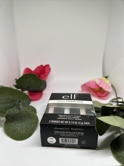 E.L.F. Putty Primer Trio Poreless Matte & Luminous Putty Primers - 0.14oz Each