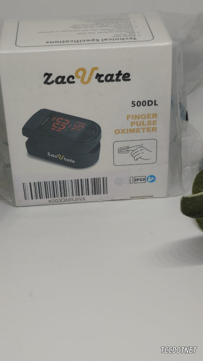 ZACURATE Series 500DL Fingertip Pulse Oximeter Blood Oxygen Saturation MONITOR 