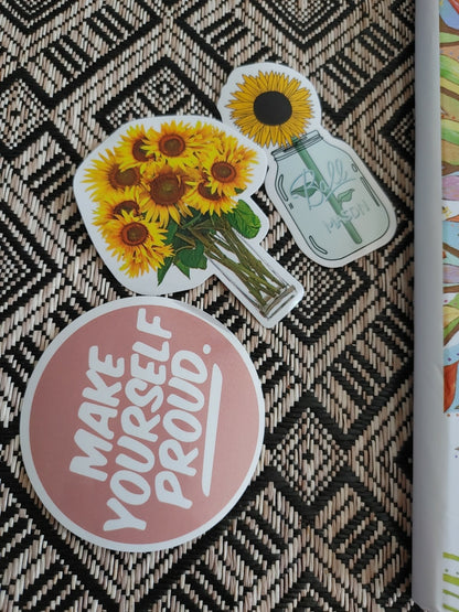 Journal Ruled Notebook Hardcoverwith Premium Thick Paper 5.5" with FREE STICKERS