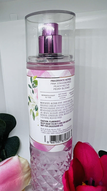 Bath& body works GINGHAM GORGEOUS  fragance mist 8 Fl oz New