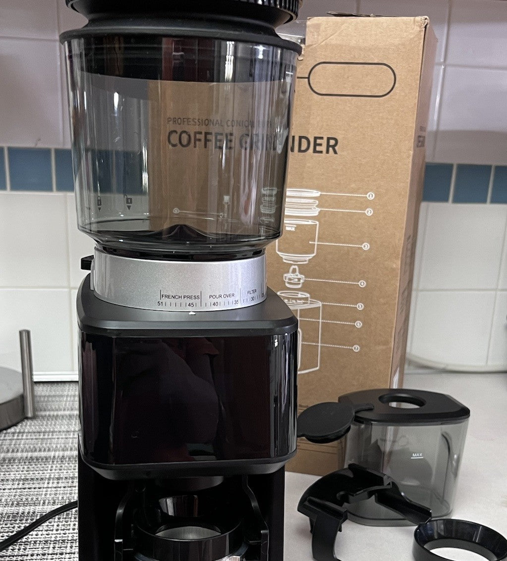 SHARDOR Conical Burr Espresso Coffee Grinder Electric  Anti Static Open box