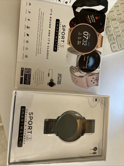 Itouch Sport 3 Smart Watch & Fitness Tracker, Women & Men, (43mm), Rosegold Mesh