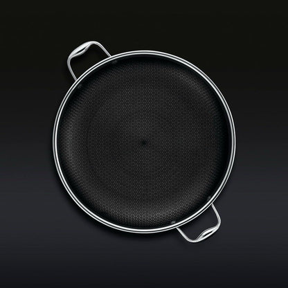 HexClad Hybrid Nonstick 14-Inch Frying Pan with Tempered Glass Lid - $219 MSRP