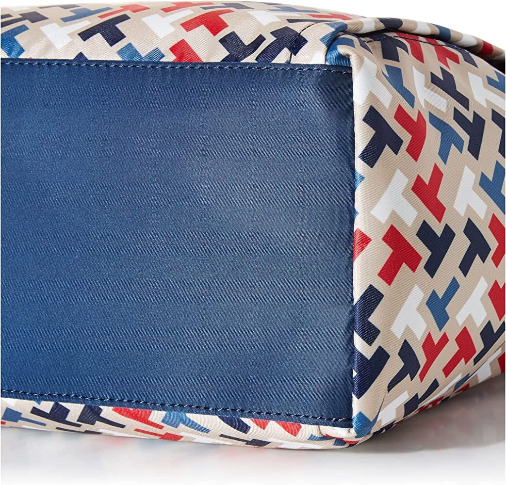 Tommy Hilfiger Handbag Tote with Pouch Multi Print Nylon SRP $138