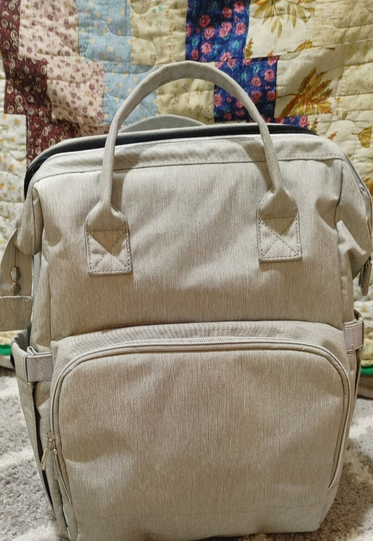 Linked Market 3in1 Diaper Bag Backpack with Changing Station, Travel Bassinet 
