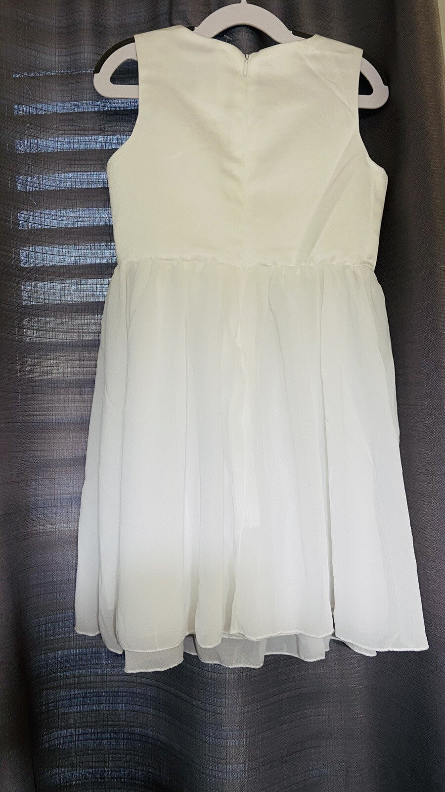 Flower Girl Wedding Party First Communion Dress Ivory  6-7Years
