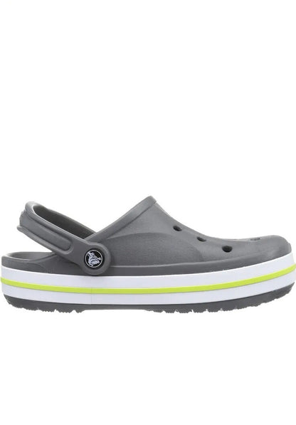 Crocs Unisex-Adult Bayaband Clogs Charcoal/Volt Green M5/ W7 w/ Free Jibbits🚀🎮