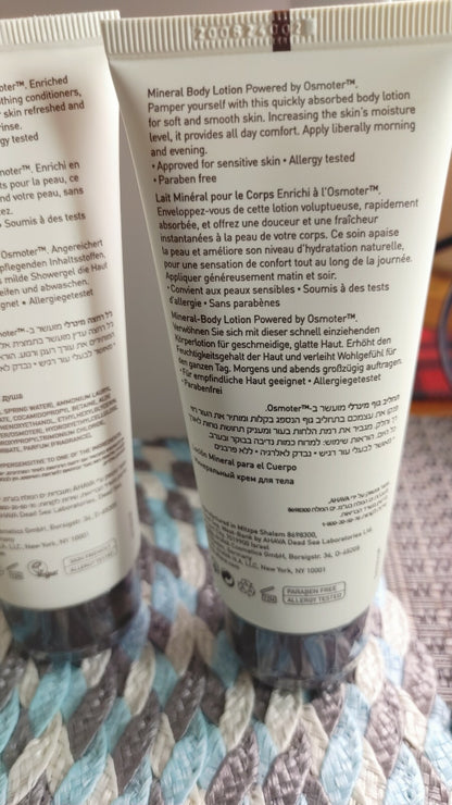 AHAVA Dead Sea Mineral Hand Cream Body Lotion Shower Gel Set Revitalize Skin 