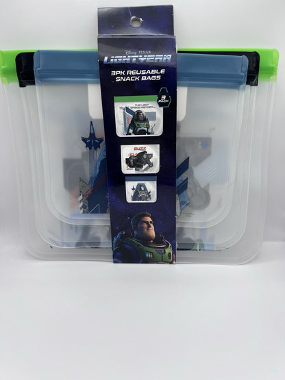 2022 Disney Pixar Toy story buzz light year 4 Pk Reusable Snack Bags new