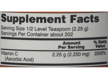 Now vitamin c crystals ascorbic acid Antioxidant protection 1 LB New