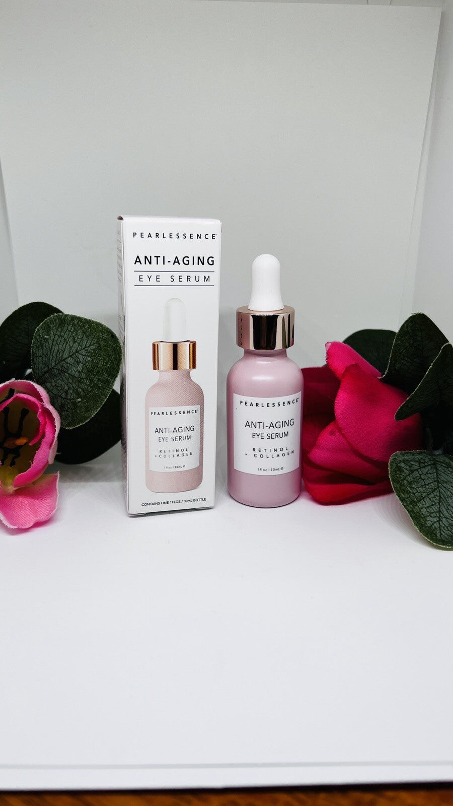 Pearlessence Anti-Aging Eye Serum (Retinol + Collagen), 1 oz
