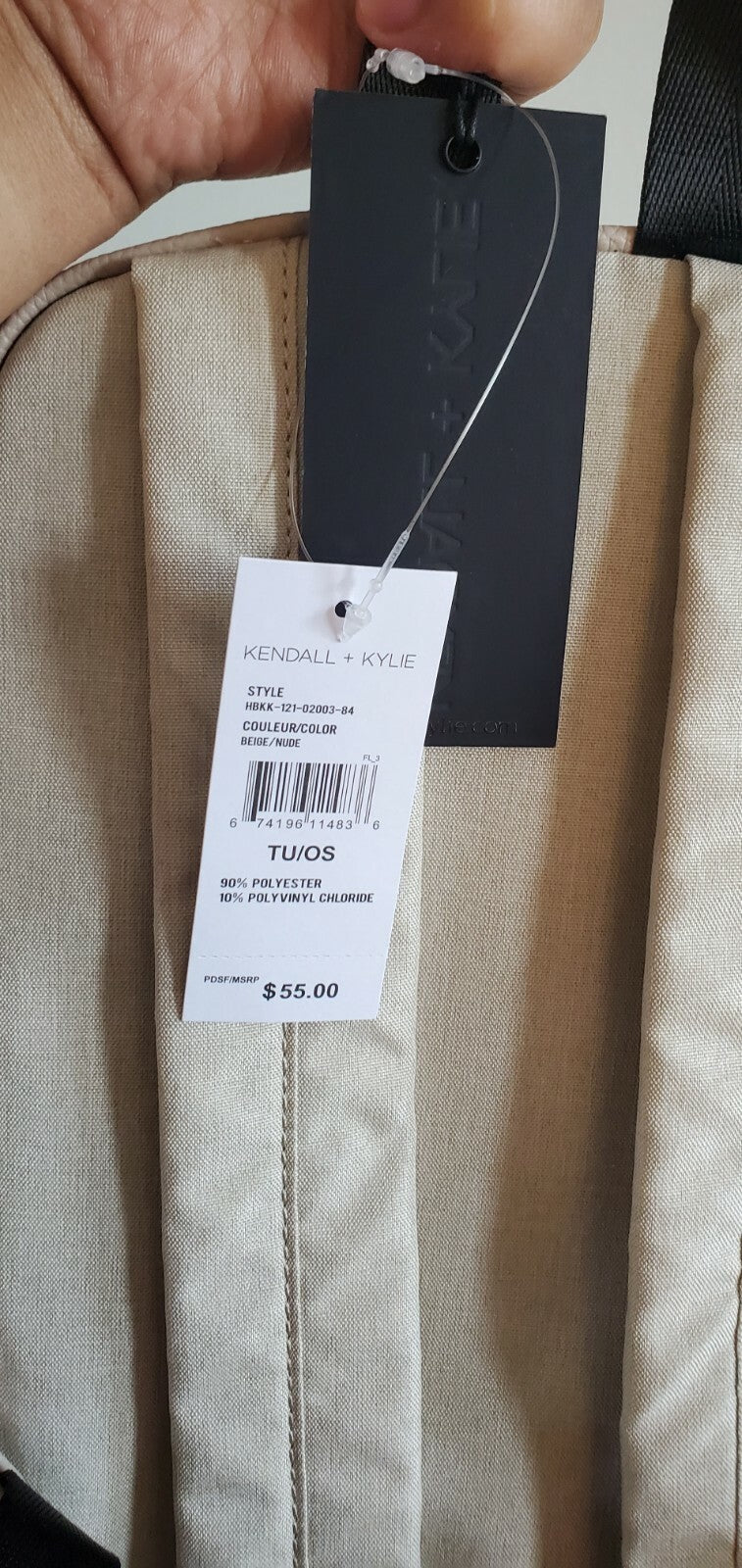 Kendall +Kylie Ladies Backpack/ BEIGE /Nude