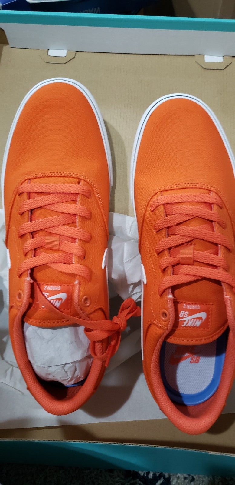 Nike Chron 2 Canvas SB Orange Men’s Shoes Size 10