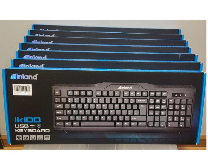 Inland ik100 Wired USB Keyboard Micro Center NEW. 