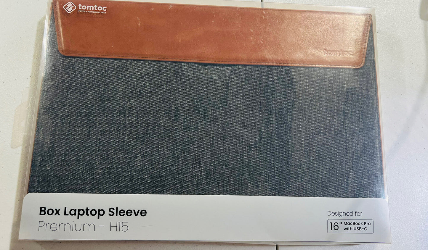 Tomtoc Box Laptop Sleeve Premium For 16” Mac Book Pro New