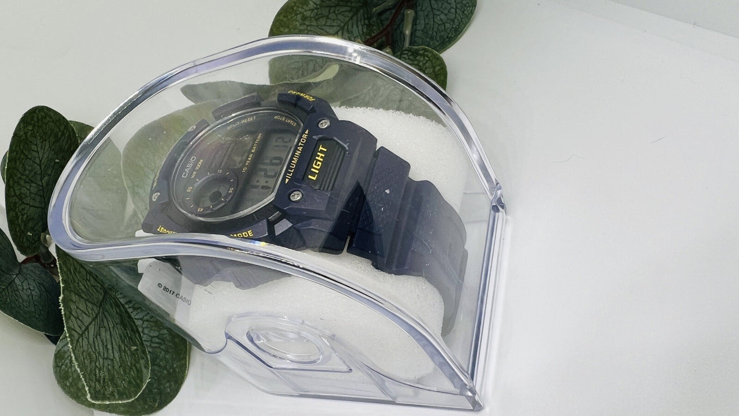 Casio AE1400WH-2AV, Blue, 100M, 5 Alarms, World Time, Resin w/free Clear case