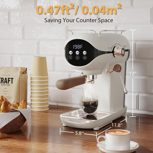 Nesskoko Espresso Machine, 20 BAR Pump Temperature Control Open box. See photos
