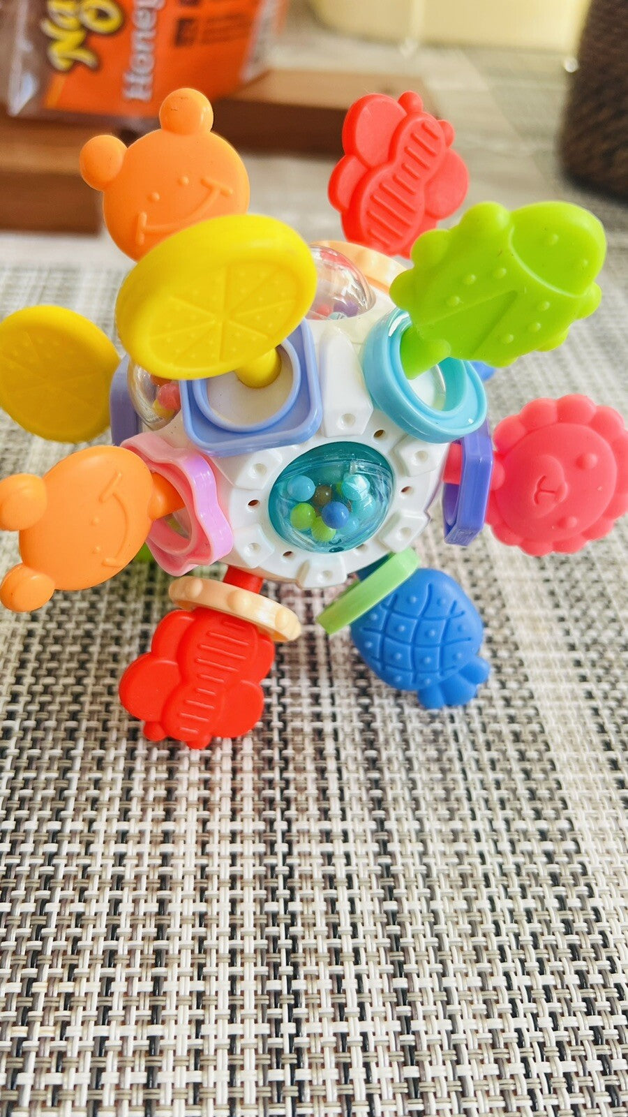 Montessori Sensory Children Chew Toy Teething Rattle Developmental No Box