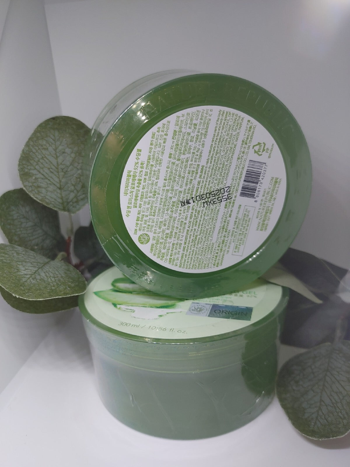 NATURE REPUBLIC Aloe Vera Soothing Gel 300 mL (10.56 fl. oz.) 2 jars