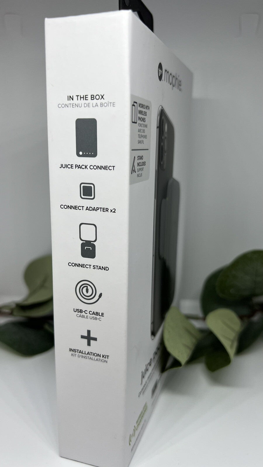 Mophie Juice Pack Connect Compact -5,000 mAh Battery w/stand Included New In Box