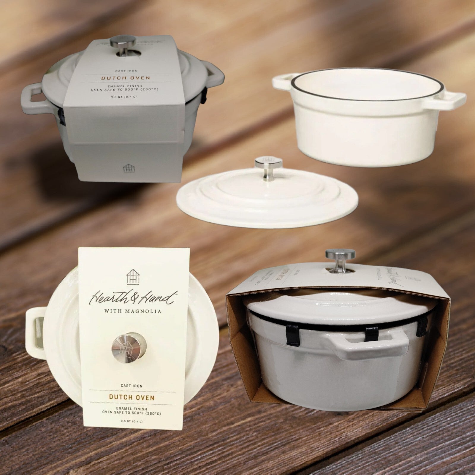 Hearth & hand with Magnolia Dutch oven enamel dish 0.5 qt 0.4L New
