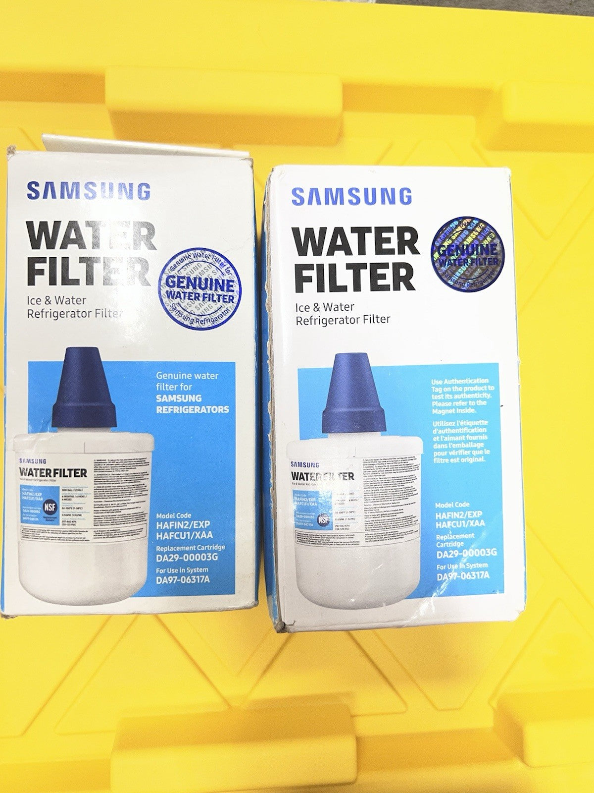 Samsung Genuine Filter HAFIN2/EXP HAFCU1/XAA Ice Water Filter DA97-06317A 2pk