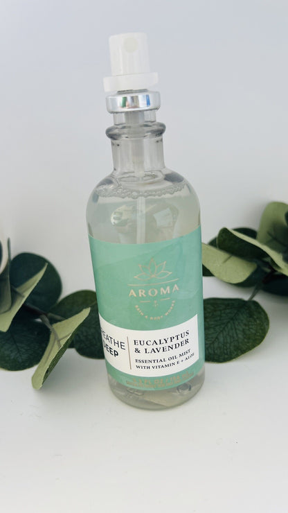Bath & Body Works Aromatherapy Breathe Deep EUCALYPTUS LAVENDER Mist 5.3 oz NEW