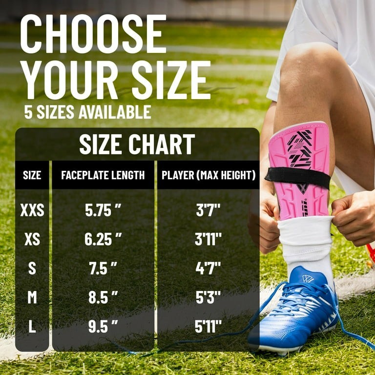 Malaga Soccer Shin Guard for Kids| Youth Soccer Shin Guard | Lightweight XXS