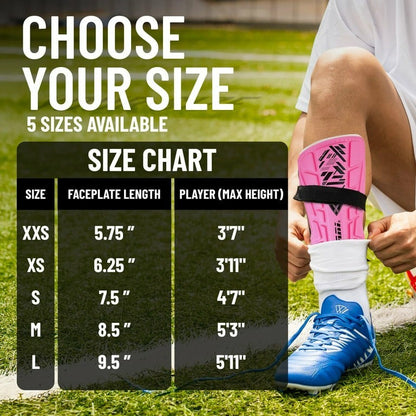 Malaga Soccer Shin Guard for Kids| Youth Soccer Shin Guard | Lightweight XXS