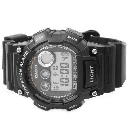 Casio W735H-1AV, Black, 100m Water Resistance /Resin Men Watch w/free Clear case