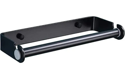 Matte Black Undermount Paper Towel Holder for Kitchen