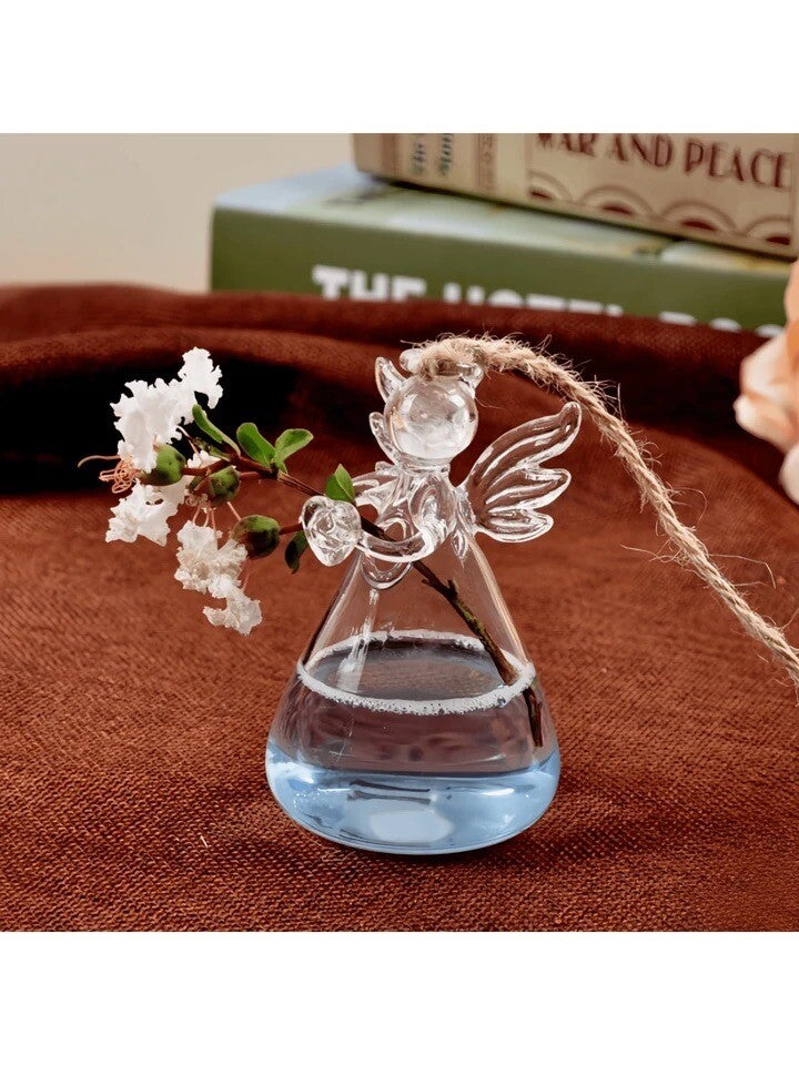 Flower vase Glass decor Angel Shaped Hydroponic Bottle Glass New