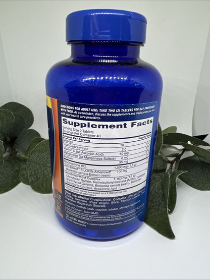 OSTEO BI-FLEX Triple Strength 80 Tablets WITH Glucosamine MSM D3 EXP 02/2026