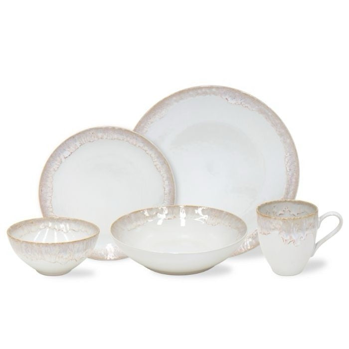 Casafina Casa Nova Taormina Fine Stoneware Dinnerware (White) 4-pc no cup